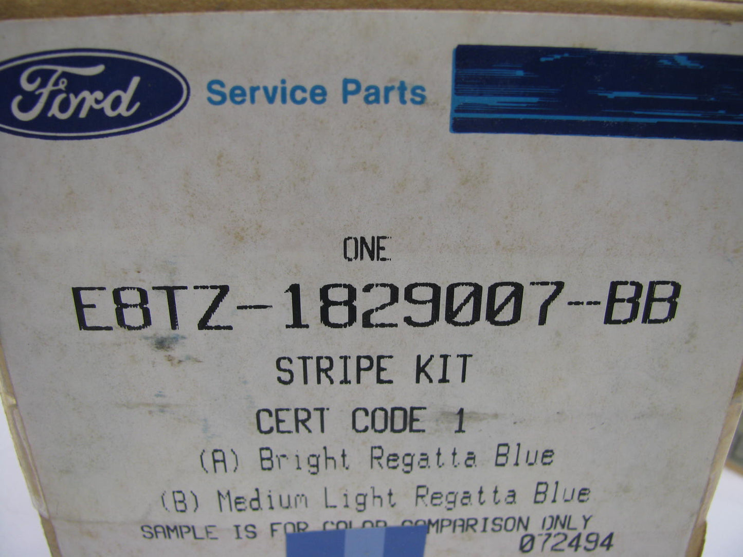 NEW - OEM Ford E8TZ-1829007-BB Rear Left Corner Panel Stripe 1988 F150 F250 F350