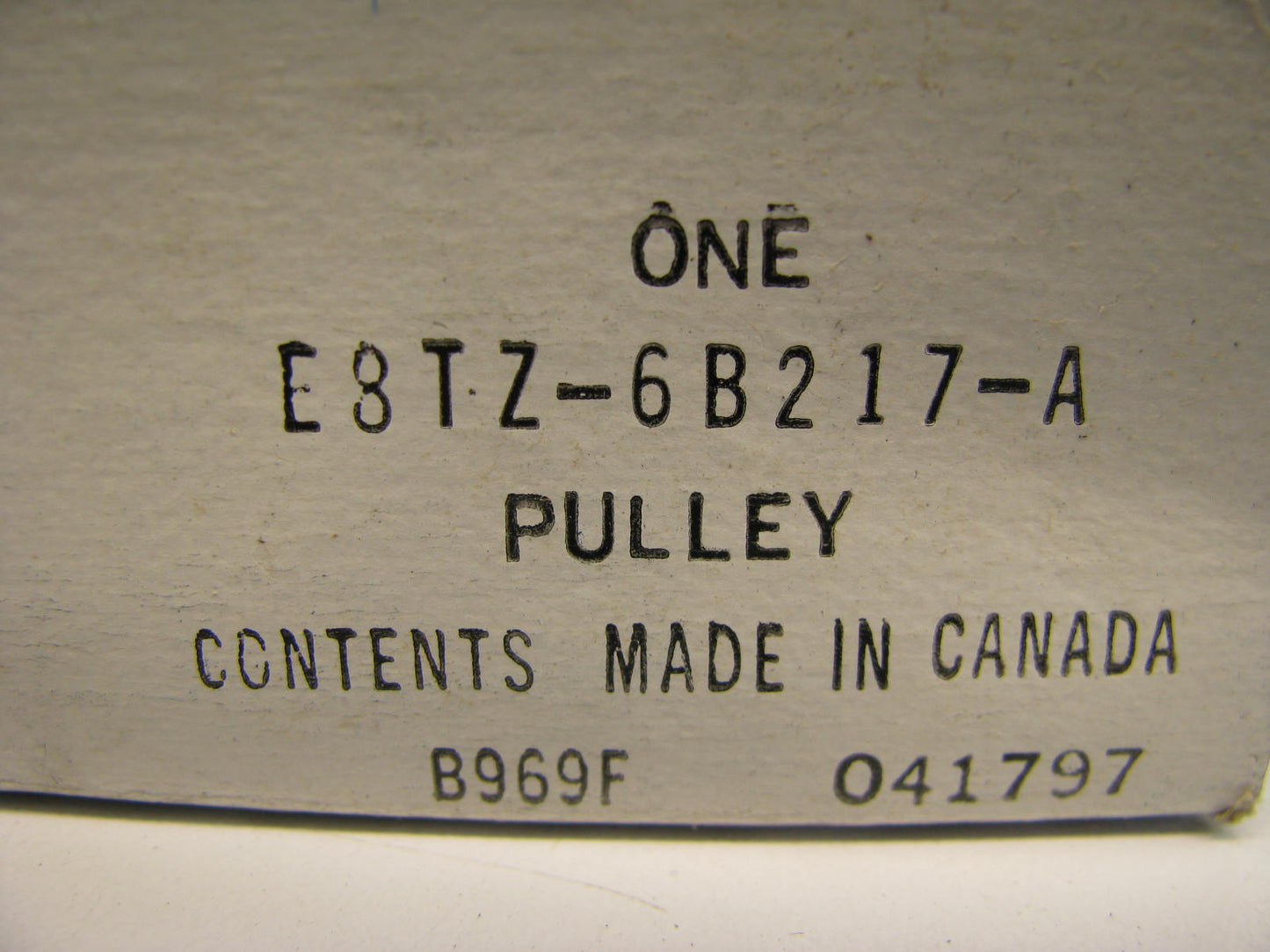 NEW - OEM Ford E8TZ-6B217-A Engine Belt Tensioner Pulley