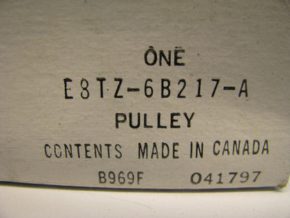 NEW - OEM Ford E8TZ-6B217-A Engine Belt Tensioner Pulley