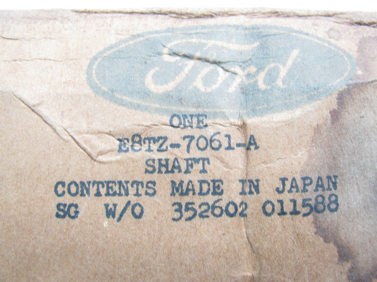 NEW - OEM Ford E8TZ-7061-A Manual Transmission Mainshaft Assembly - M5R1