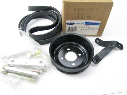 NEW - OEM Ford E8UZ-19B969-B Dealer Installed A/C Drive Kit 88-91 E-150/350 4.9L