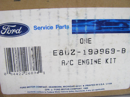 NEW - OEM Ford E8UZ-19B969-B Dealer Installed A/C Drive Kit 88-91 E-150/350 4.9L
