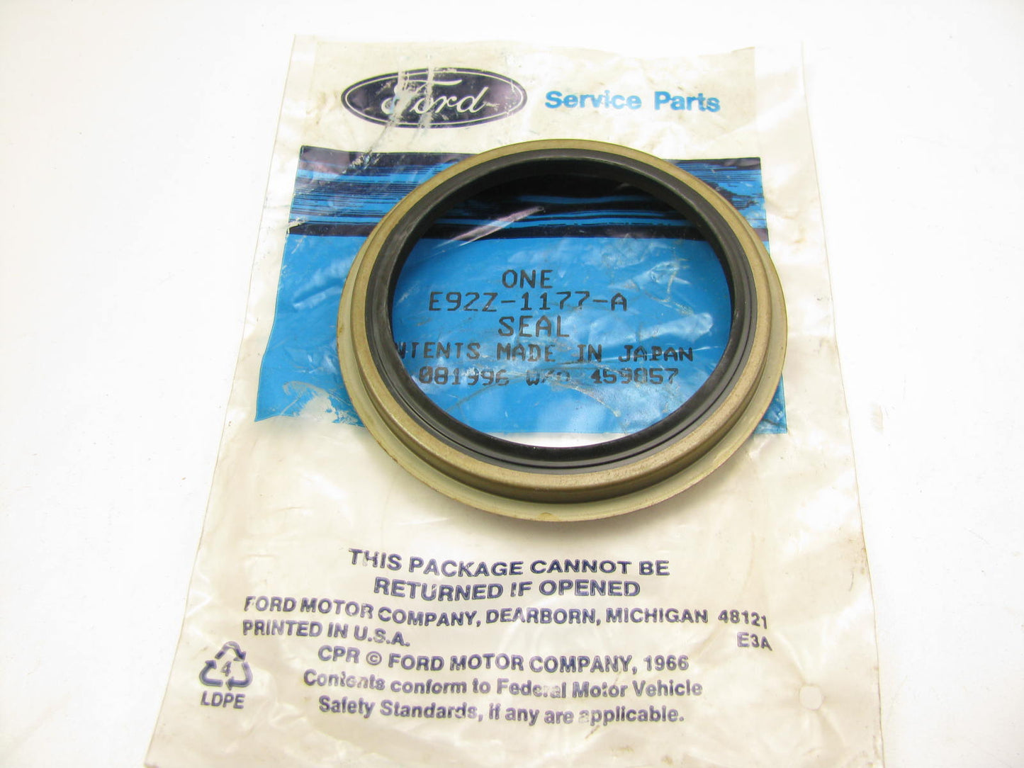 Ford E92Z-1177-A Front Wheel Seal 1989-1992 Probe 1990-03 Escort 1991-99 Tracer