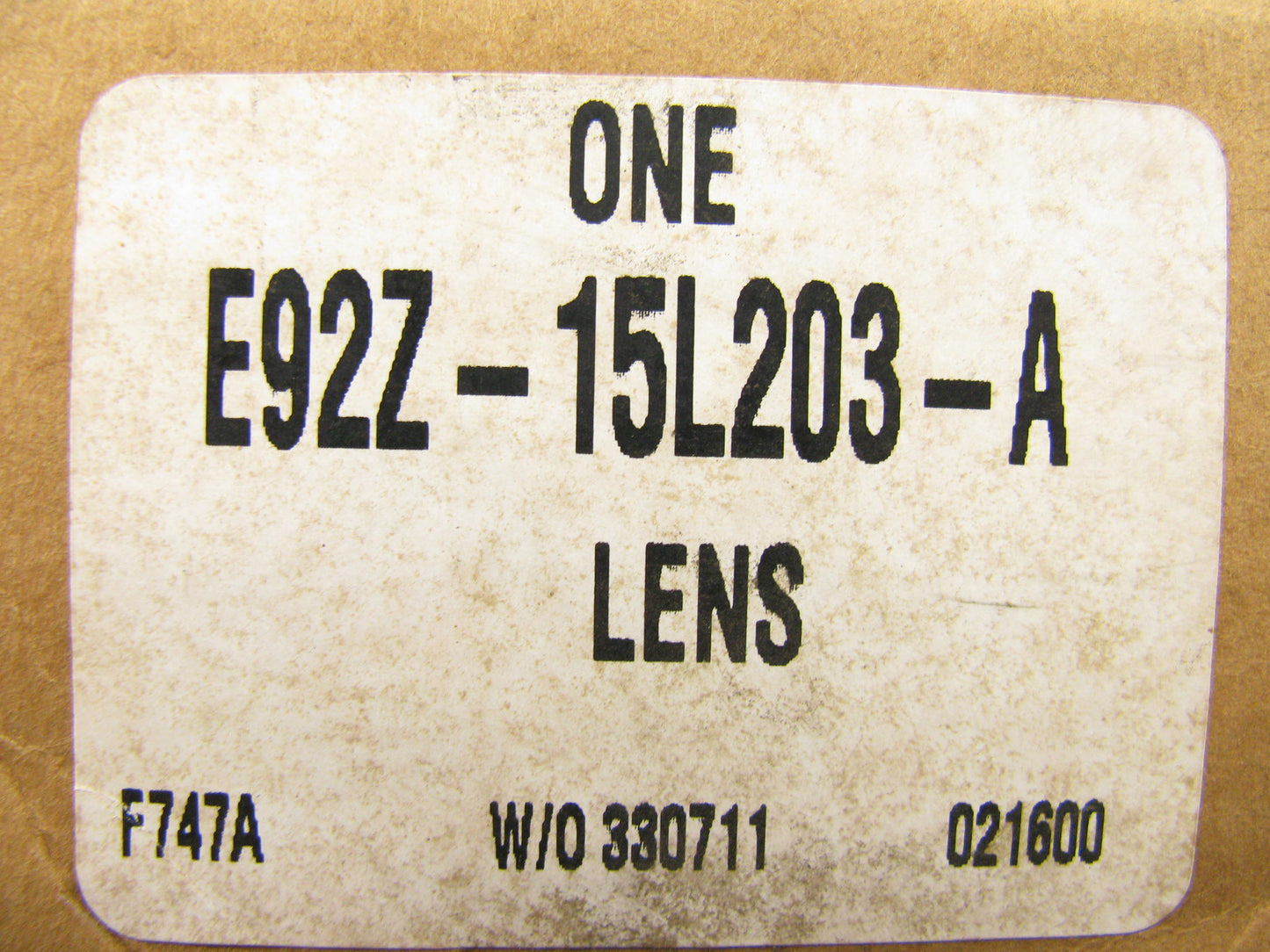 NEW - OEM Ford E92Z-15L203-A Fog Light Lamp Lens For 1989-1992 Probe