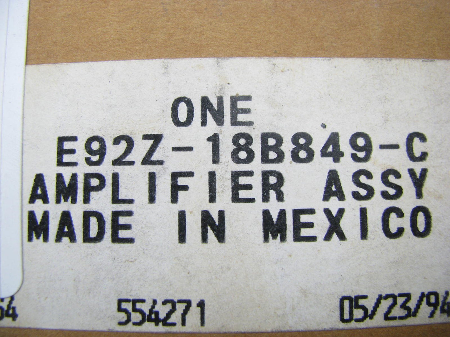 NOS OEM Ford E92Z-18B849-C Radio Amplifier - 1988-1992 Probe - F22F-19B176-AA