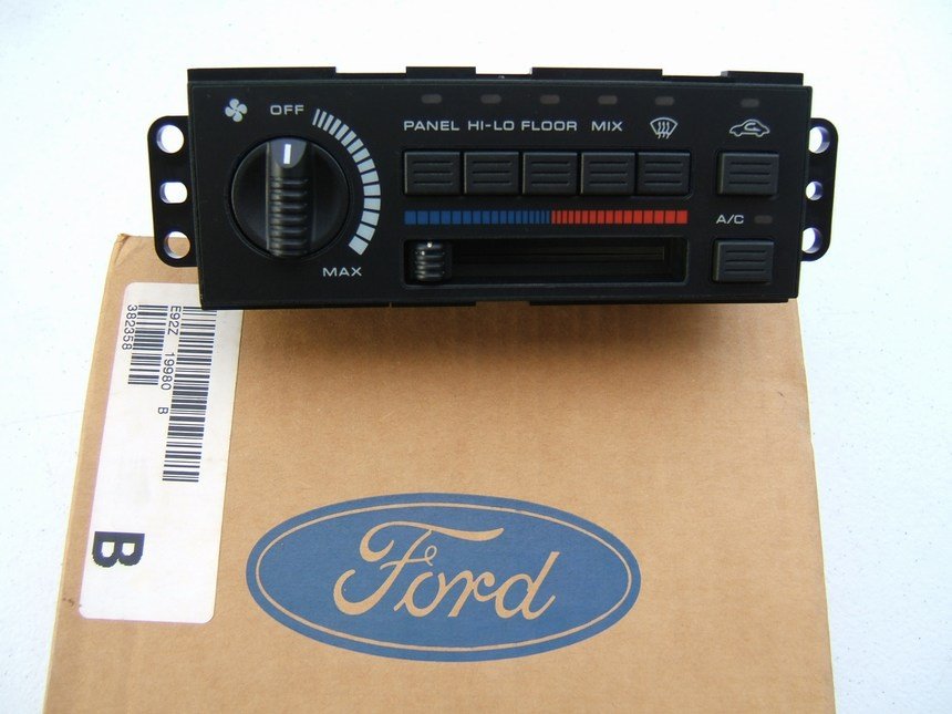 OEM Ford E92Z-19980-B Climate Temperature Control Switch Panel 89-92 Ford Probe