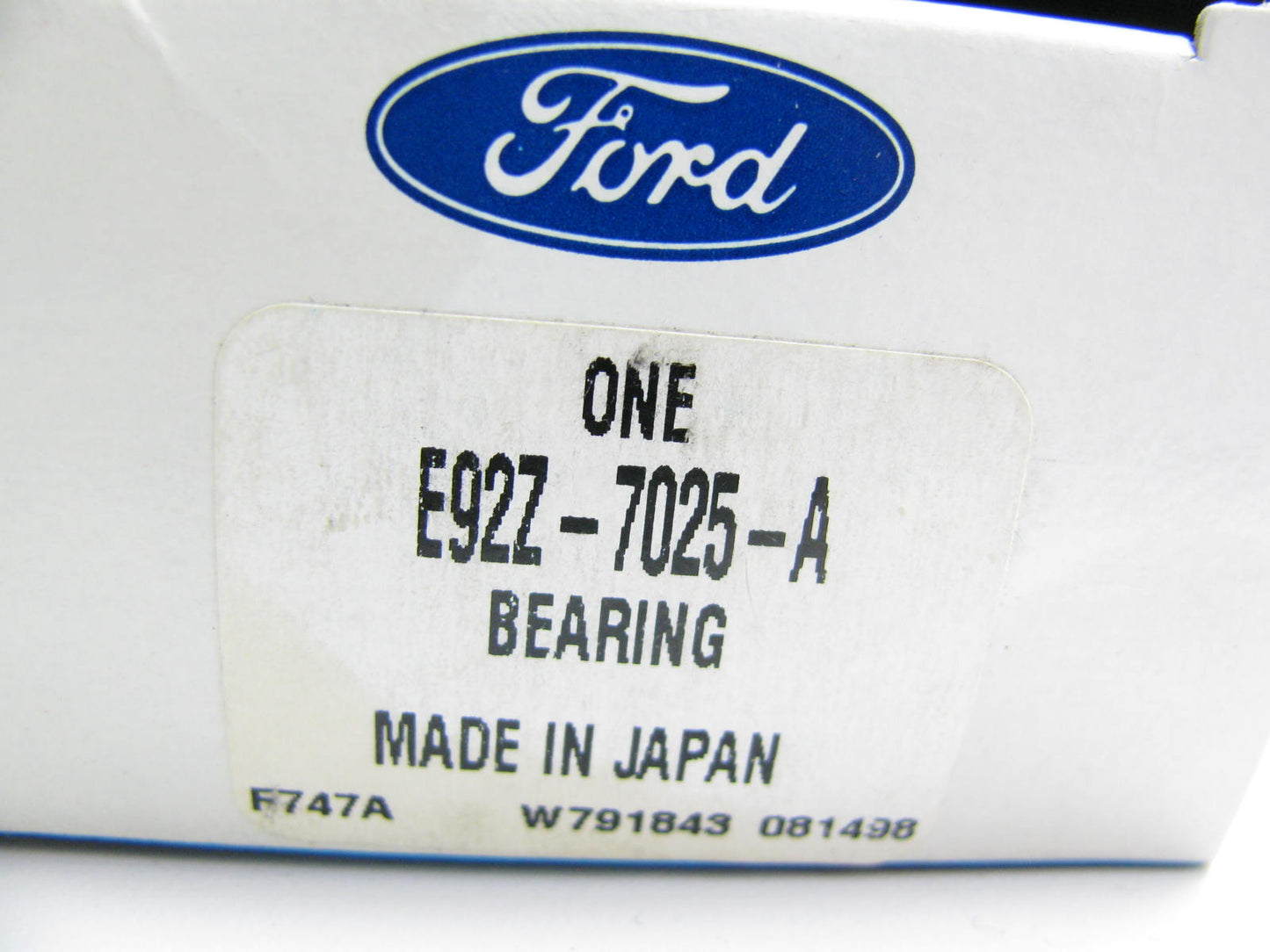 NEW - OEM Ford E92Z-7025-A Manual Transmissions Input / Output Shaft Bearing