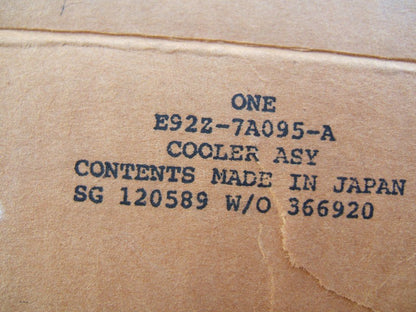 NOS OEM Ford E92Z-7A095-A Auto Trans / Power Steering / Engine Oil Cooler 9x2.5''