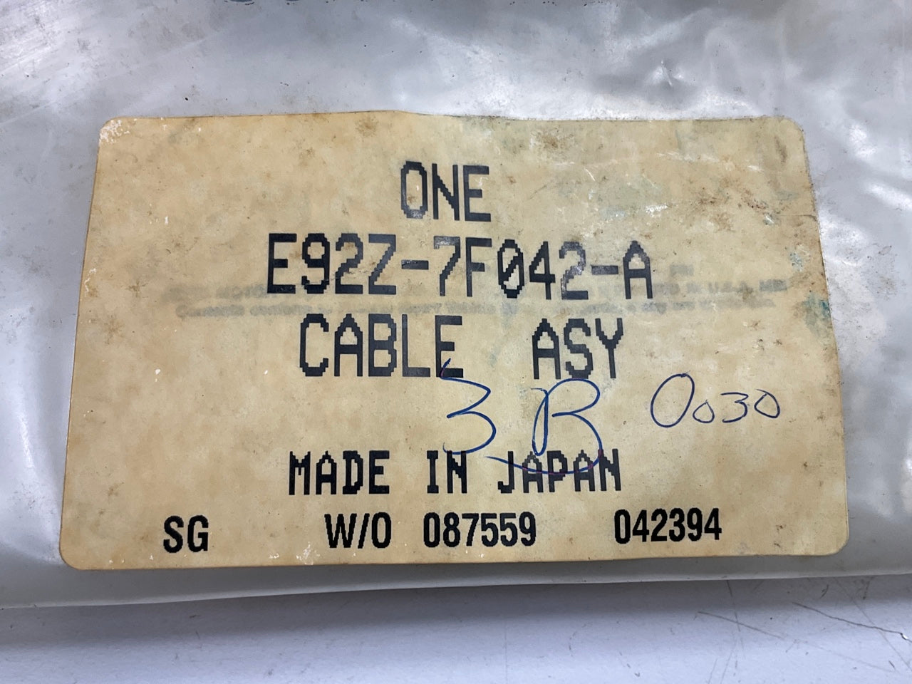 NEW - OEM Ford E92Z-7F042-A Throttle Valve Control Cable For 1989 Probe 4EAT