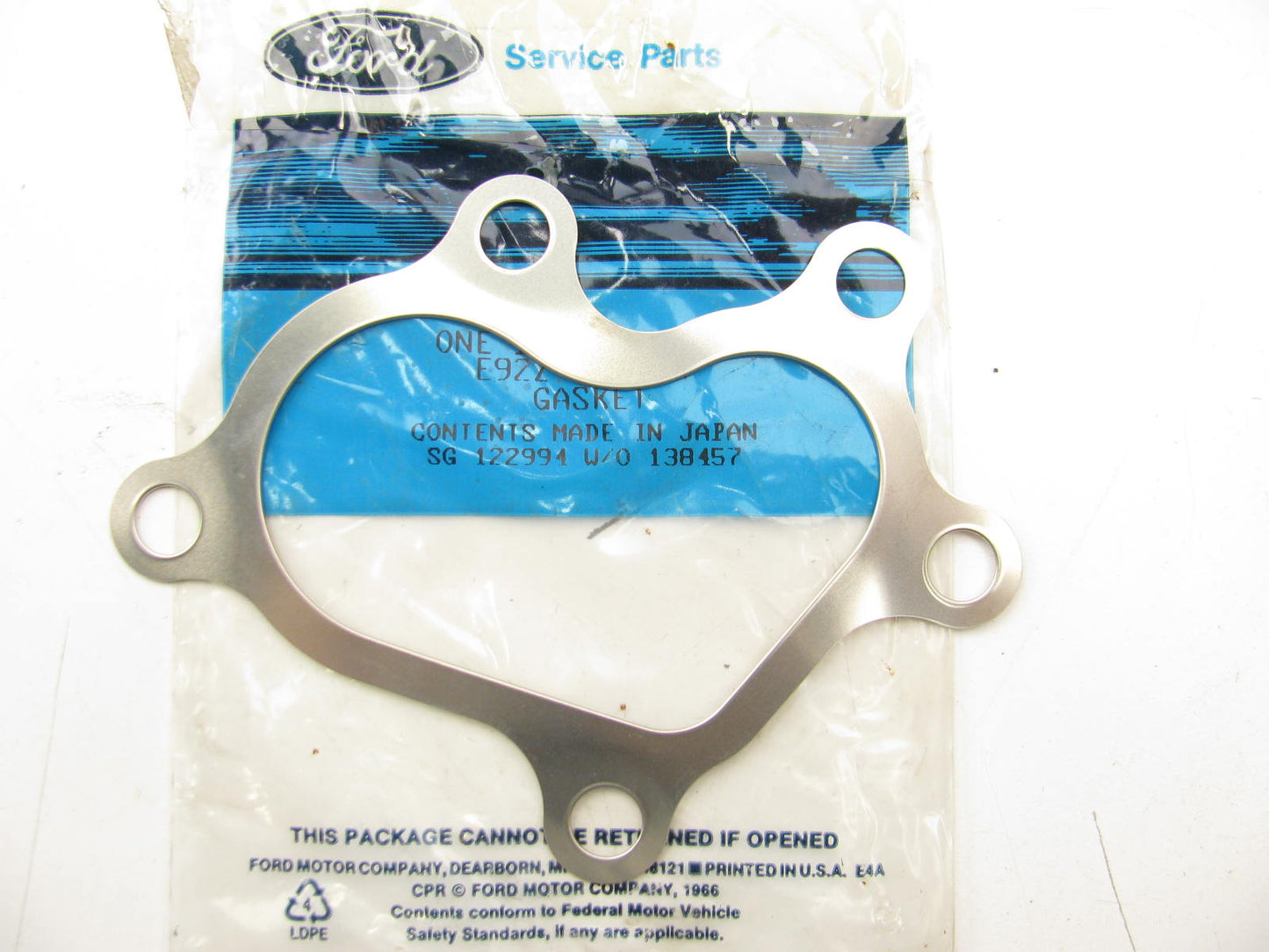 NEW - OEM Ford E92Z-9450-A Turbocharger Pipe Gasket 1989-1991 Probe 2.2L T/C