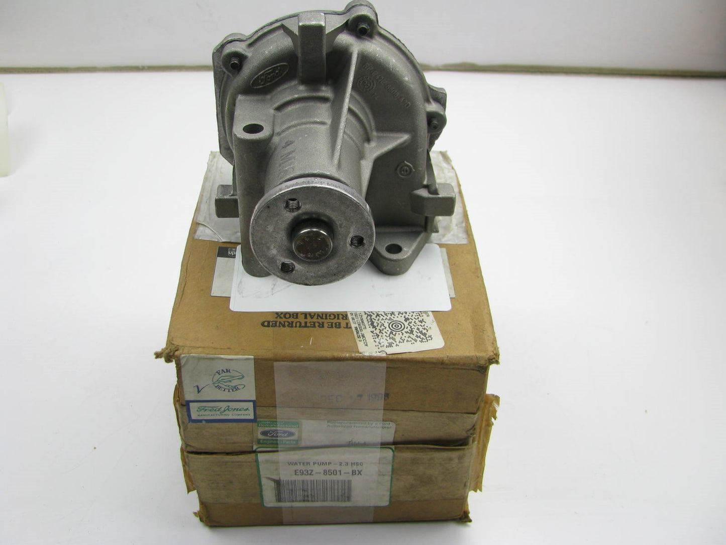 REMAN. OEM Ford E93Z-8501-BX Water Pump - 1985-91 Escort Topaz 2.3L HSC