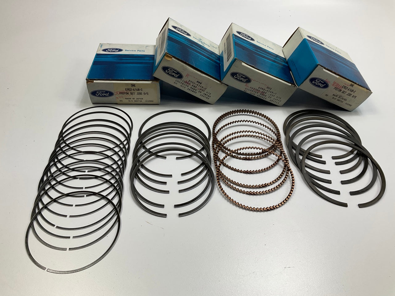NEW - OEM Ford E9DZ-6148-C Complete Piston Ring Set .030'' 89-95 Taurus SHO 3.0L