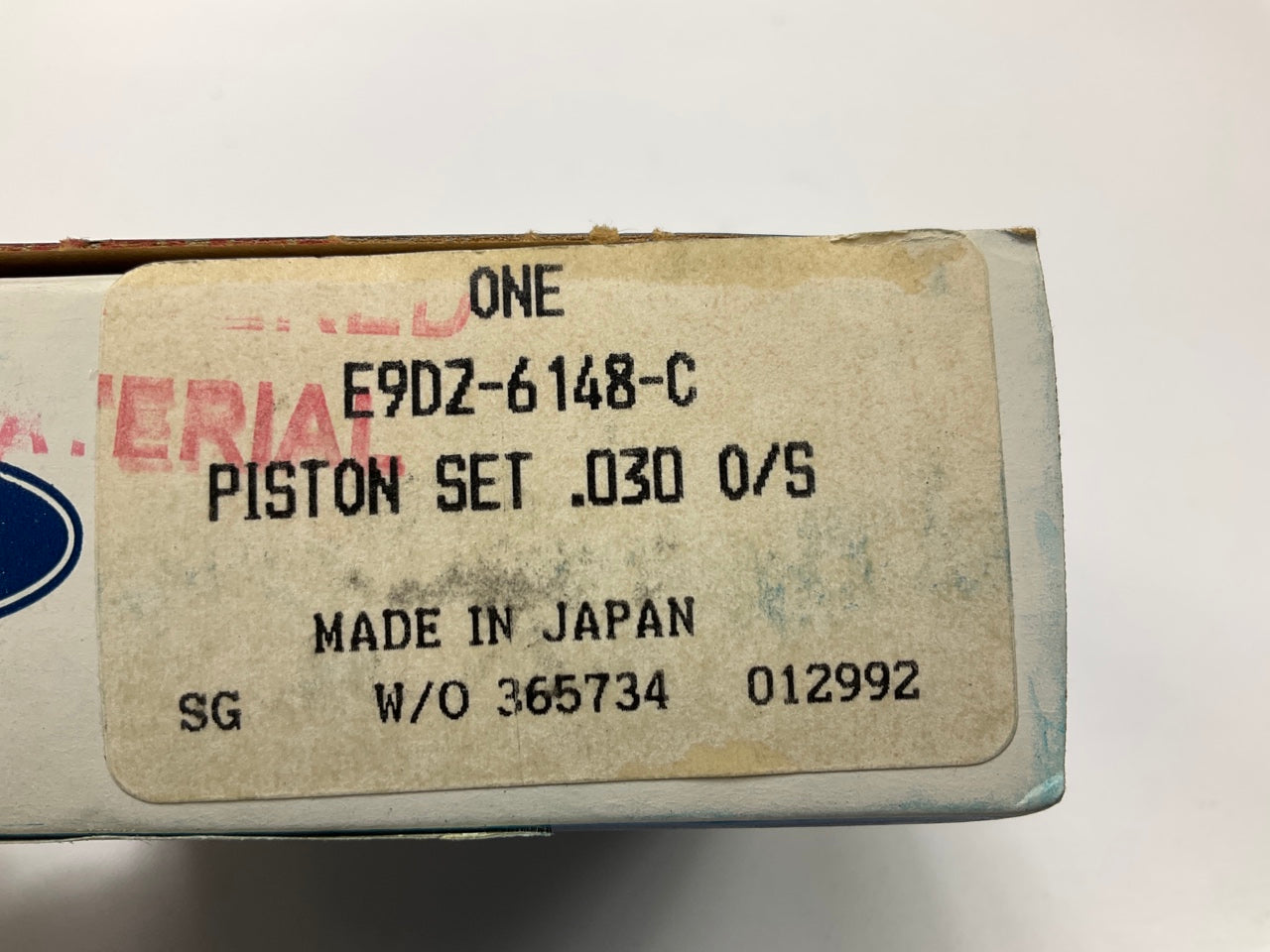 NEW - OEM Ford E9DZ-6148-C Complete Piston Ring Set .030'' 89-95 Taurus SHO 3.0L