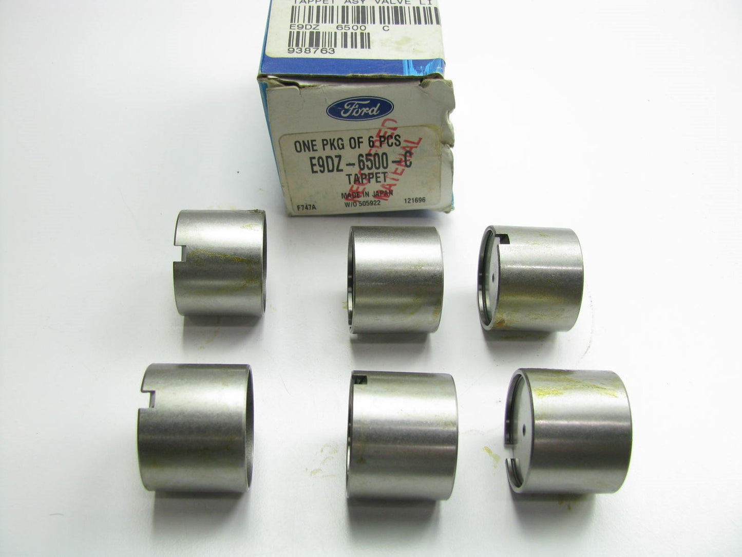 (6) NEW GENUINE OEM Ford E9DZ-6500-C Valve Lifters - Taurus 3.0L SHO & 3.2L SHO.