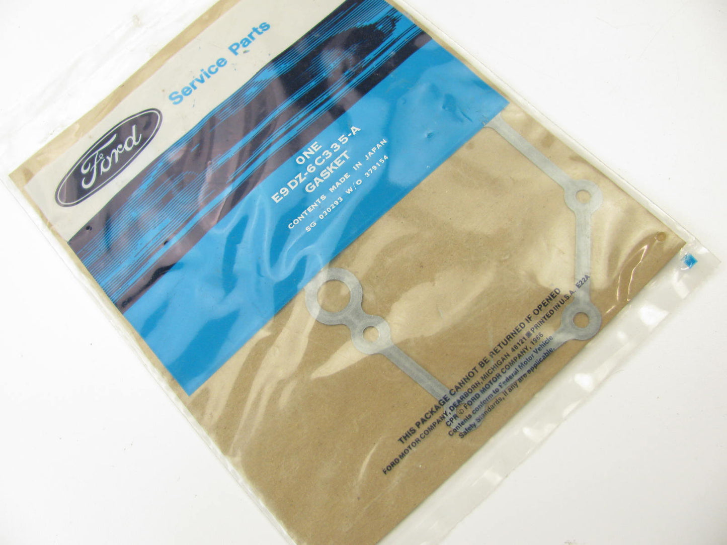 NOS OEM Ford E9DZ-6C335-A 1989-1995 SHO TAURUS V6 Rear Crank Seal Carrier Gasket