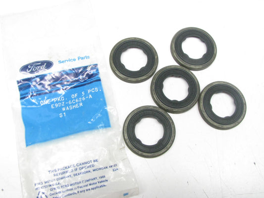 (5) NEW - OEM Ford E9DZ-6C626-A Low Oil Level Sensor Washer 89-95 3.0L 3.2L SHO