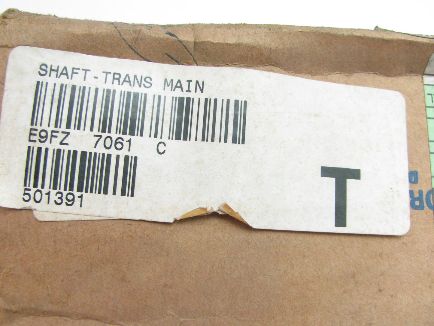NEW - OEM Ford E9FZ-7061-C Manual Transmission Output Shaft - 5 SPEED MTX ESCORT