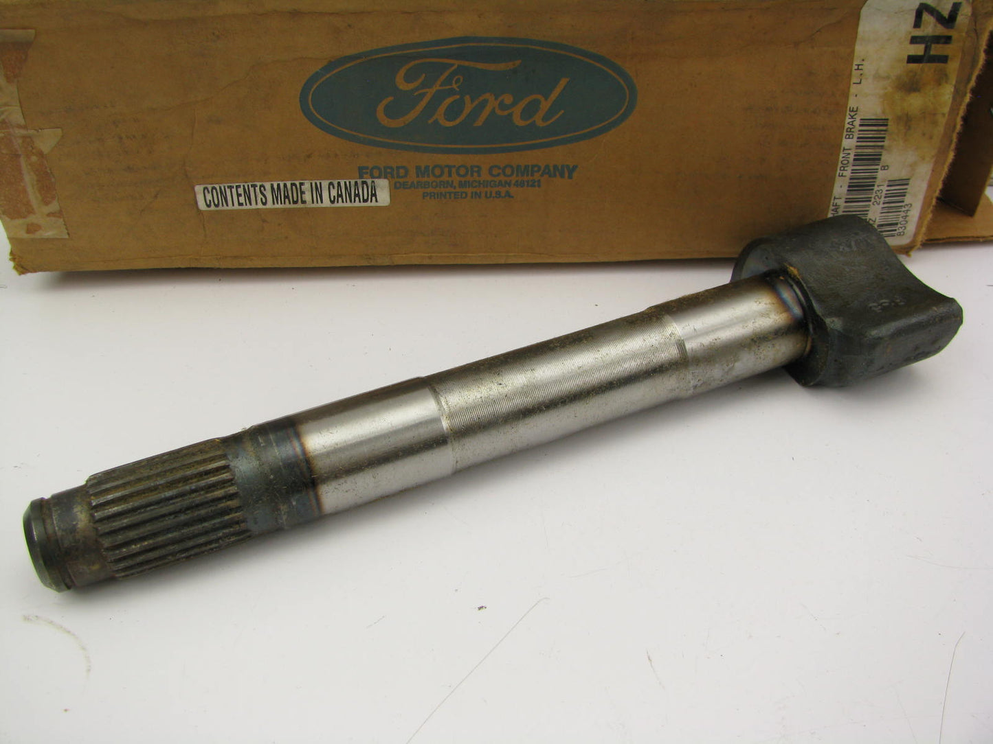 NEW - OEM Ford E9HZ-2231-B Front Left Air Brake Camshaft - Rockwell 15'' X 4 Air