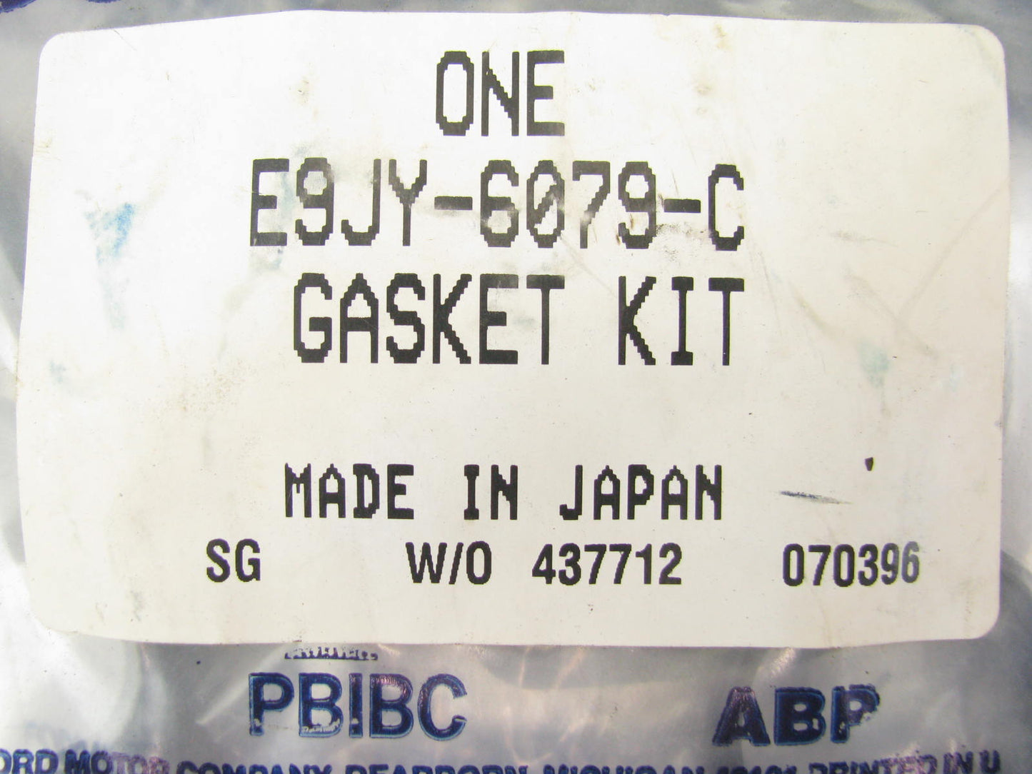 NEW - OEM Ford E9JY-6079-C Cylinder Head Gasket Set 91-94 Mercury Capri 1.6L-L4