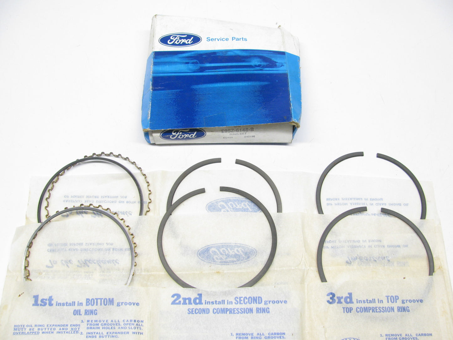 DOES (2) PISTONS - Ford E9SZ-6148-B Partial Piston Rings .003'' 1989-1993 3.8L-V6