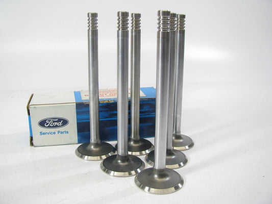 (6) NEW GENUINE - OEM Ford E9SZ-6505-A Engine Exhaust Valve 1982-1995 3.8L-V6