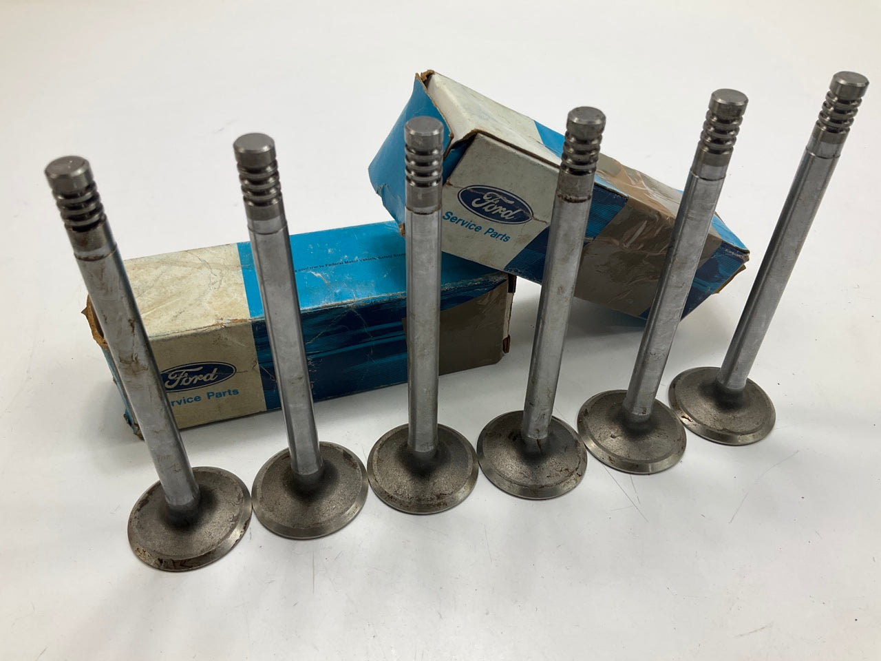 (6) NEW - OEM Ford E9SZ-6505-B Engine Exhaust Valve .015'' 1989-1995 3.8L-V6