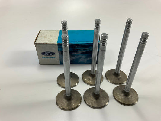 (6) NEW - OEM Ford E9SZ-6507-B Intake Valve .38mm / 0.15'' O/S 1982-1989 3.8L-V6