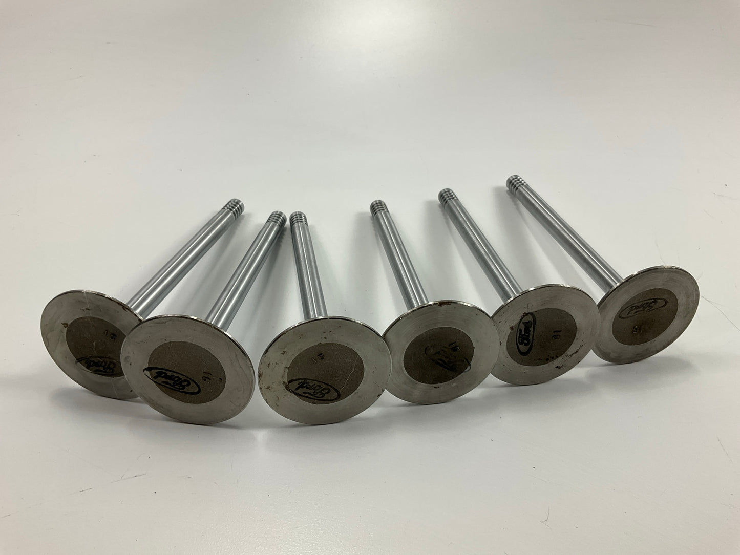 (6) NEW - OEM Ford E9SZ-6507-B Intake Valve .38mm / 0.15'' O/S 1982-1989 3.8L-V6