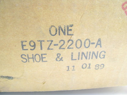 NEW GENUINE OEM Ford E9TZ-2200-A REAR Brake Shoes 9 X 1 3/4 INCH BRAKES