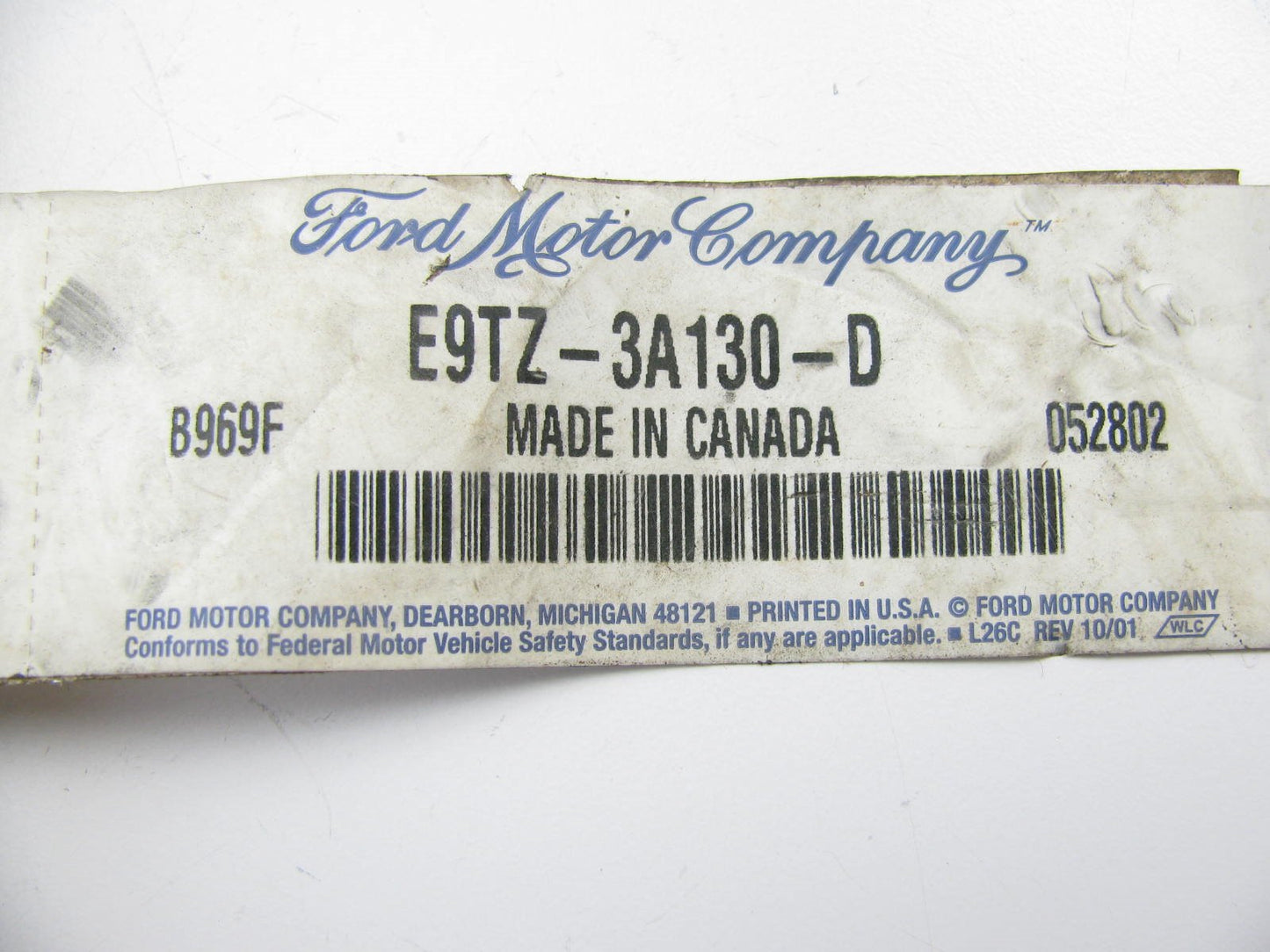 NEW - OEM Ford E9TZ-3A130-D Front Left Inner Steering Tie Rod End - RWD ONLY
