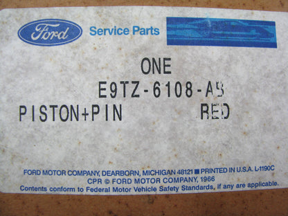 NEW - OEM Ford E9TZ-6108-AB Engine Piston - Standard 1989 Ranger 2.3L-L4