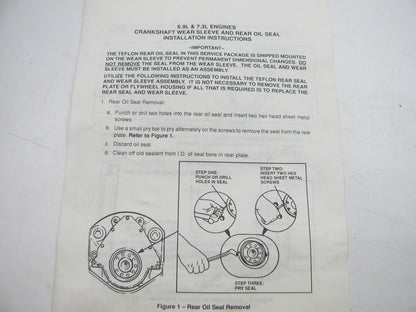 OEM 1989-1994 Ford F-250 F-350 7.3L V8 IDI Diesel Lower Gasket Set E9TZ-6E078-D