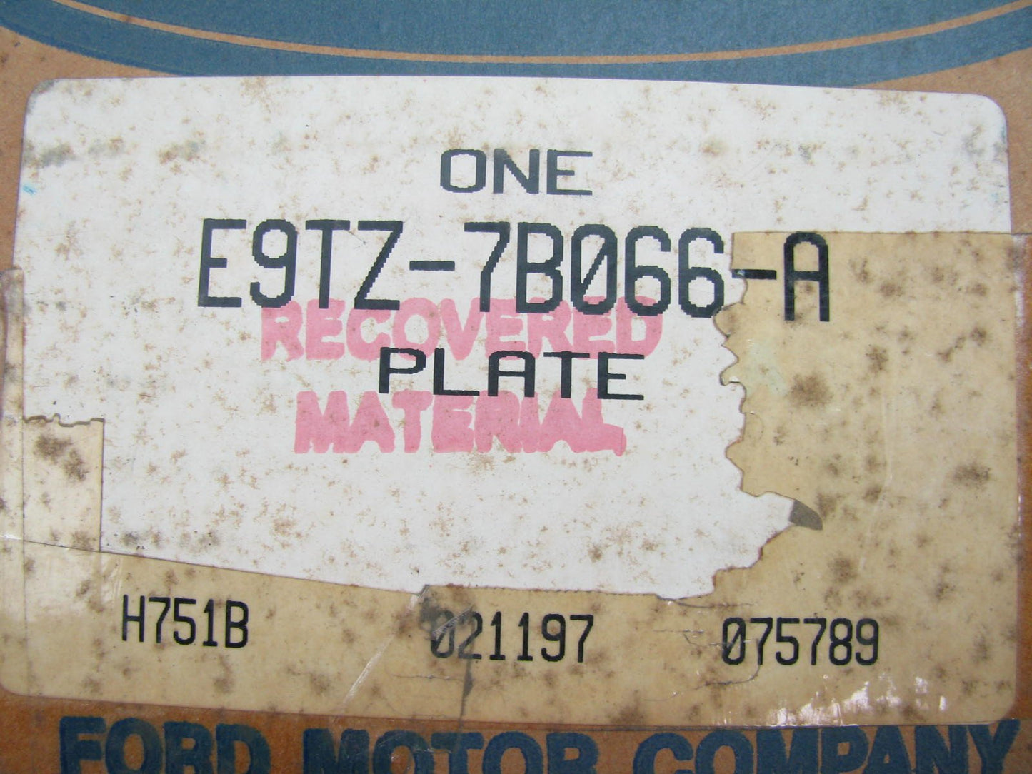 NOS OEM Ford E9TZ-7B066-A Reverse Clutch Pressure Plate 4R100 C6 Auto Trans.