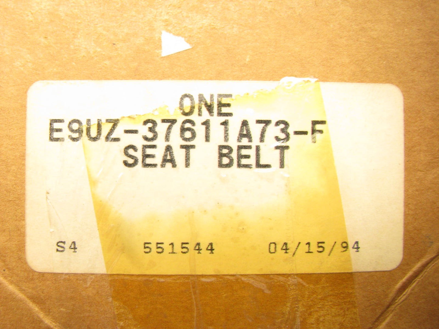 NOS 1989 Ford E150 E250 E350 Right Passengers Side Seat Belt E9UZ-37611A73-F