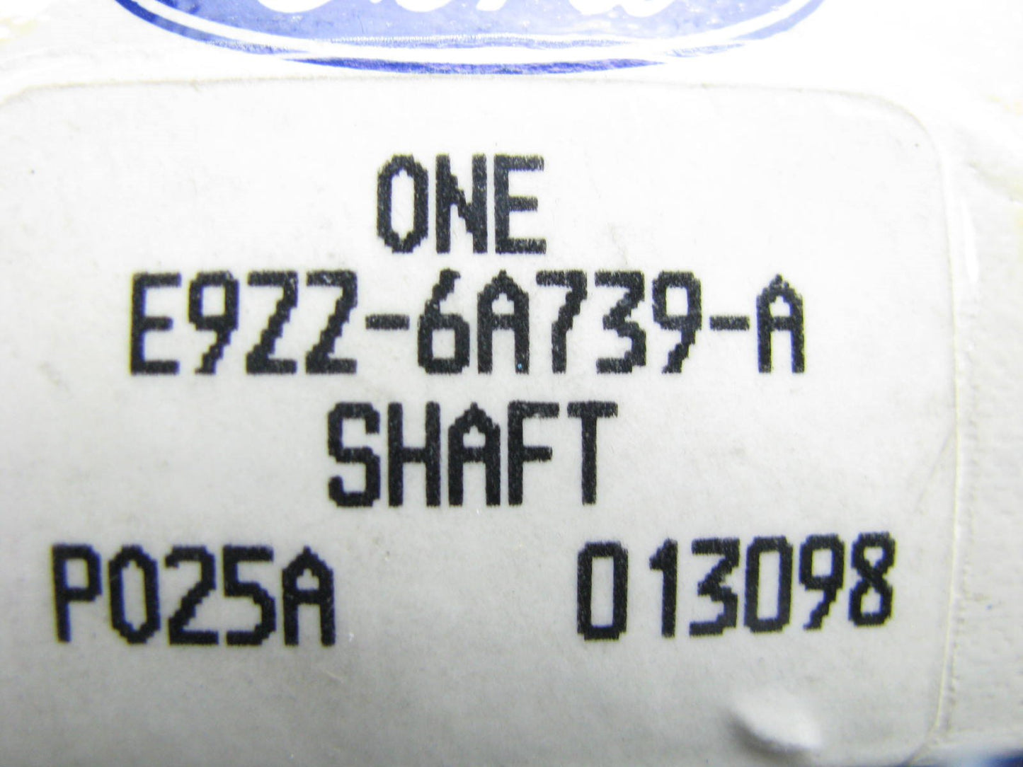 NEW - OEM Ford E9ZZ-6A739-A Auxiliary Drive Shaft 1989-1994 2.3L OHC