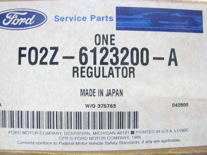NEW GENUINE - Right Passengers Side MANUAL Window Regulator 1989-1992 Ford Probe