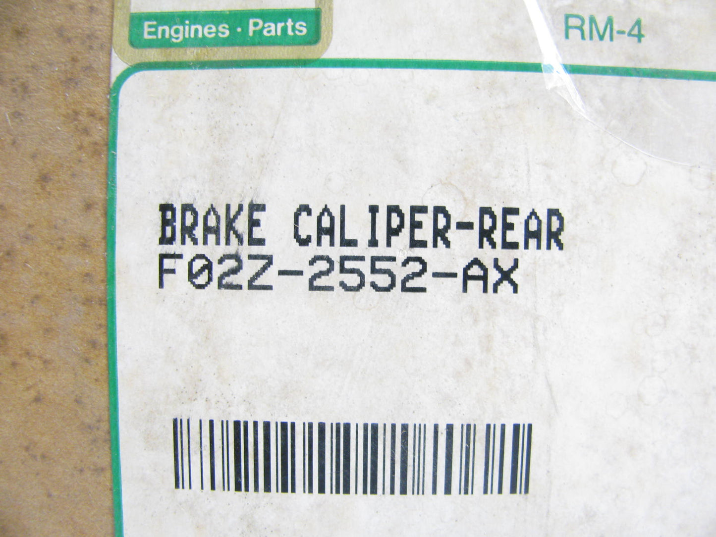REMAN - OEM Ford F02Z2552AX Rear Right Disc Brake Caliper 1989-1992 Probe