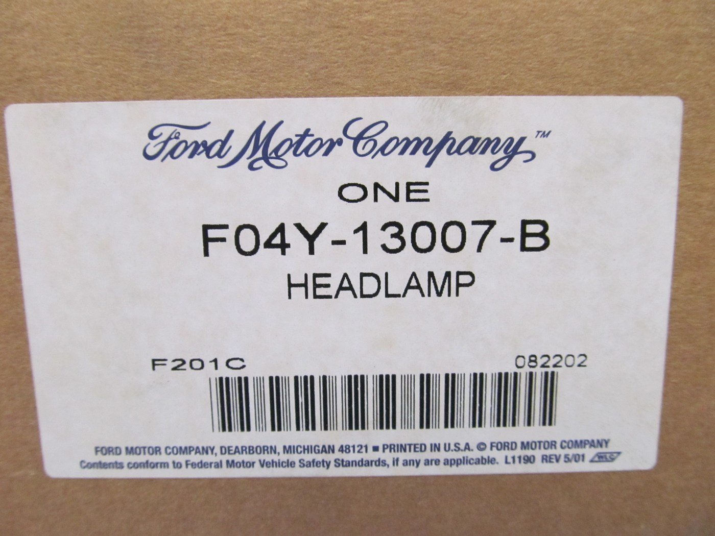 NEW OEM Ford Left Driver Headlight Headlamp For 89-91 Mercury Sable F04Y-13007-B