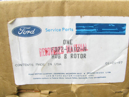 (2) NEW GENUINE OEM Ford F07Z-1102-A Frost Disc Brake Rotors 4WD ONLY
