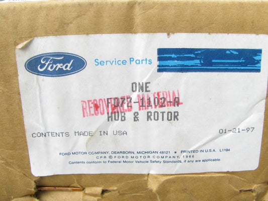 (2) NEW GENUINE OEM Ford F07Z-1102-A Frost Disc Brake Rotors 4WD ONLY