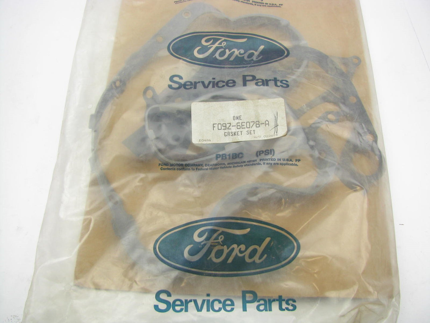 OEM 90-92 Ford Aerostar 3.0L F09Z-6E078-A Lower (Conversion) Overhaul Gasket Kit