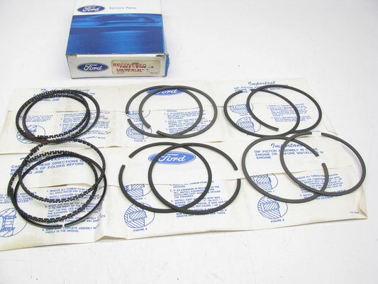 NEW - OEM Ford F0CZ-6148-A Complete Piston Ring Set - Standard 1987-1996 1.9L-L4