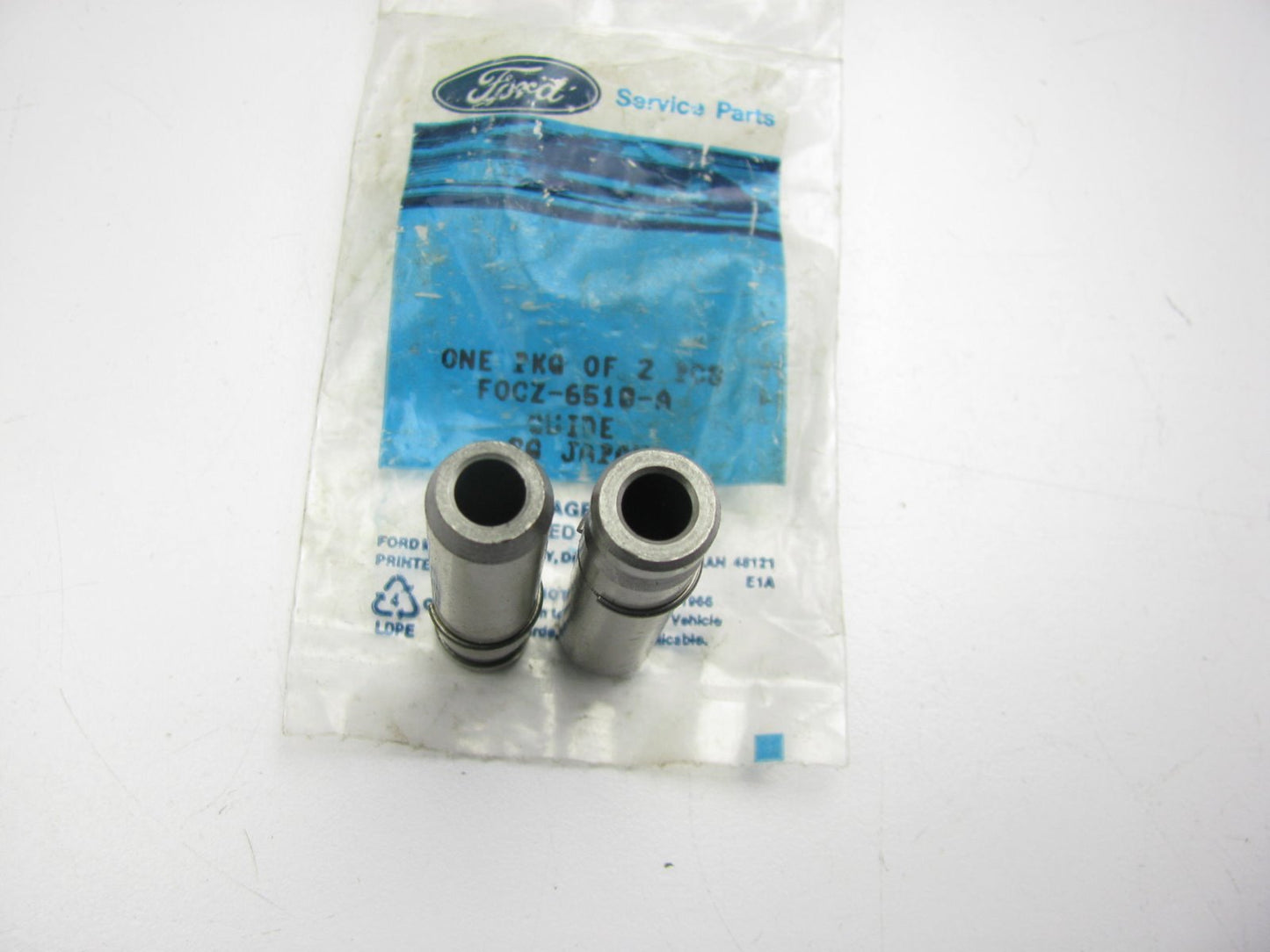 (2) NEW - OEM Ford F0CZ-6510-A  Intake Valve Guides 1991-96 Escort GT 1.8L DOHC