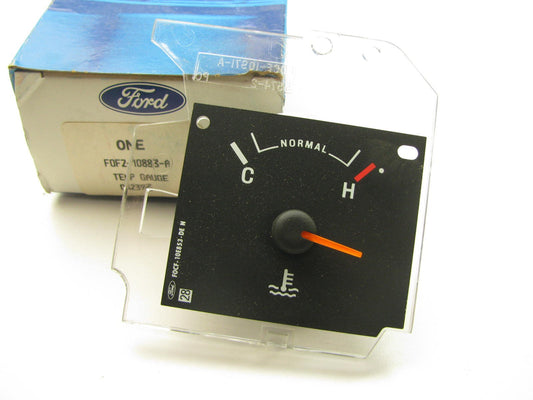 NOS OEM Ford F0FZ-10883-A Water Temp Gauge - 1990-1991 Escort Tracer W/O TACH.