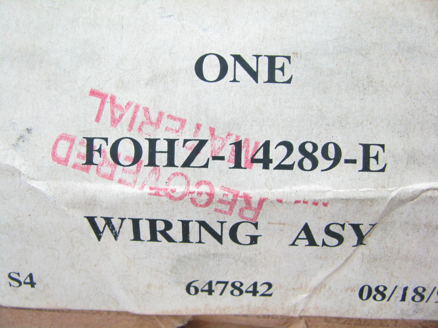 NEW - OEM Ford F0HZ-14289-E Dash Panel Engine Gauge Feed Wiring 90-91 B-F600/900