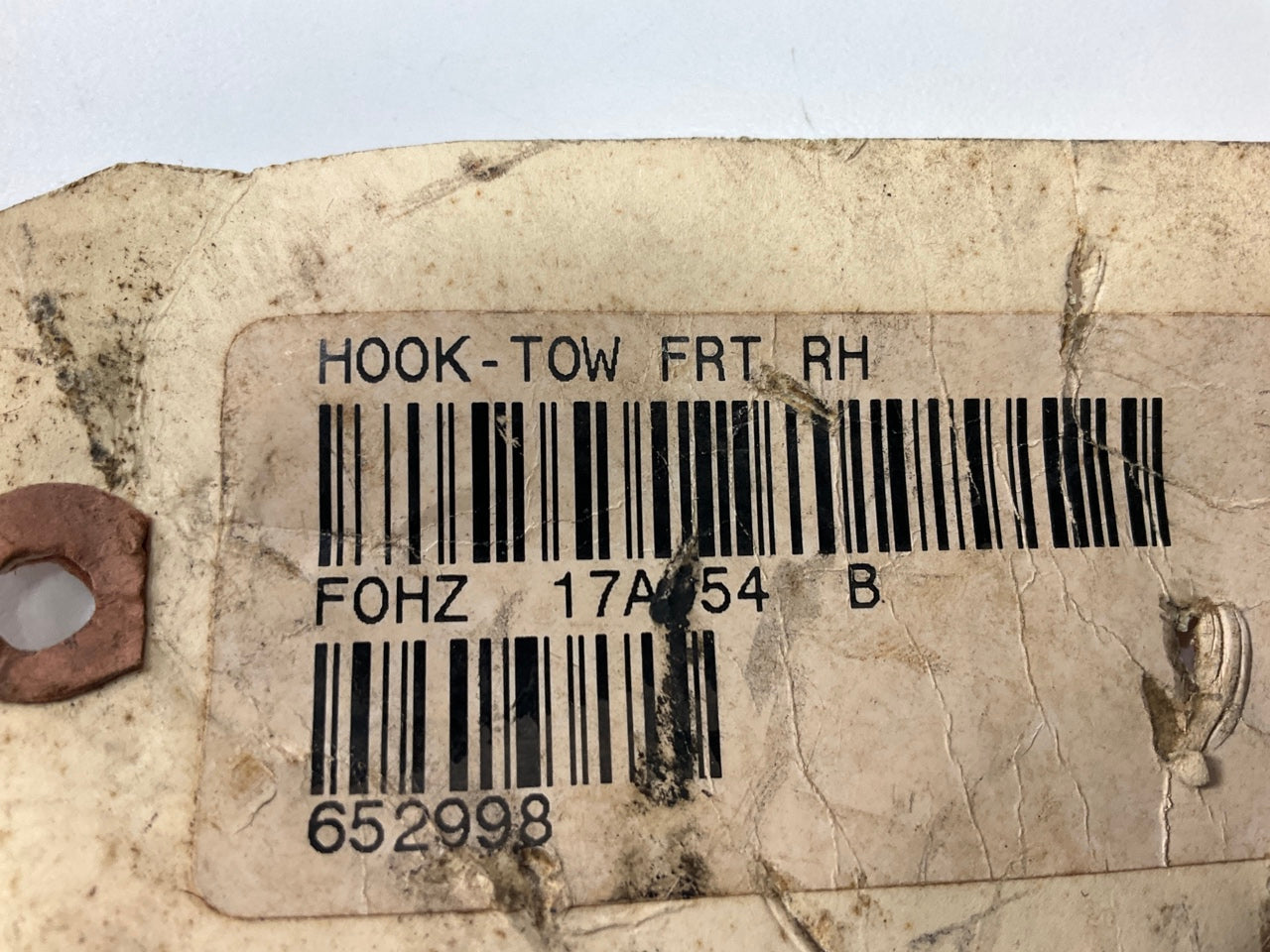 NEW - OEM Ford F0HZ-17A954-B Right Tow Hook 1991-1997 L-Series W/ Extended Frame