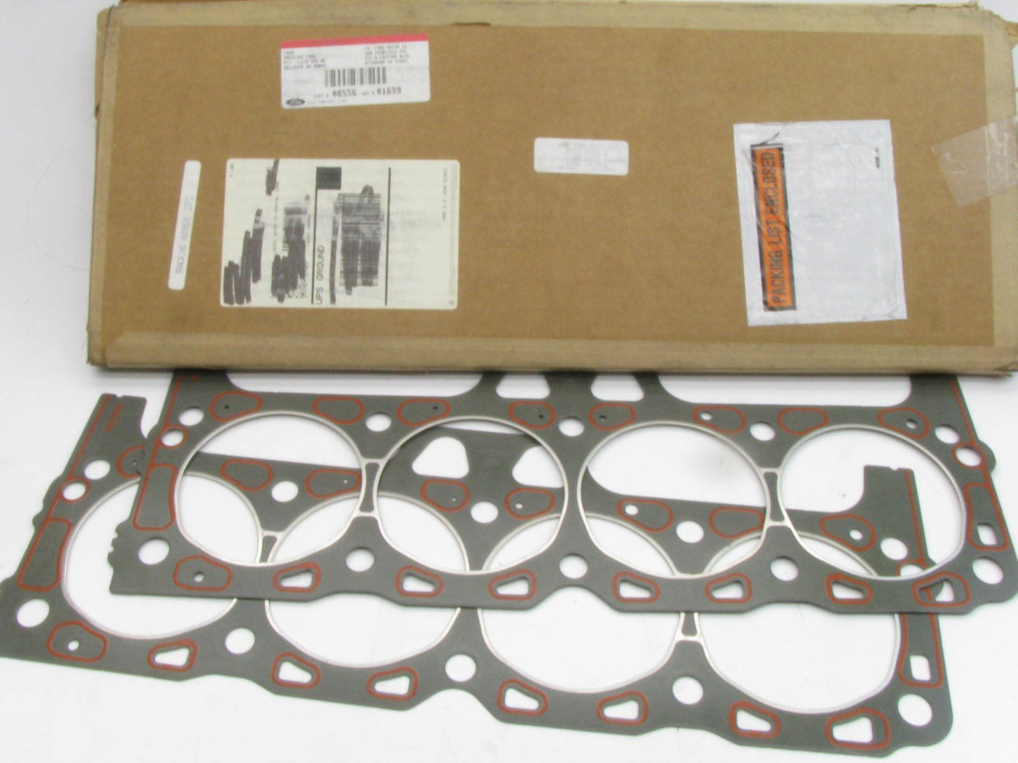 (2) Pcs - 1980-1991 F600 F700 6.1L 370 V8 Head Gasket Pair OEM Ford F0HZ-6051-A