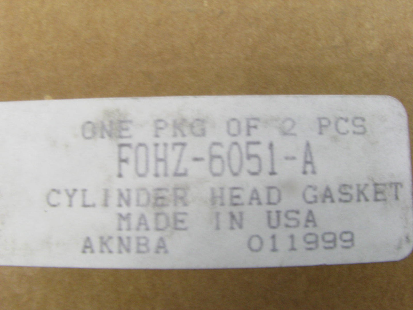(2) Pcs - 1980-1991 F600 F700 6.1L 370 V8 Head Gasket Pair OEM Ford F0HZ-6051-A