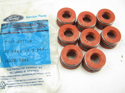 (8) NEW - OEM Ford F0HZ-6571-B Valve Stem Oil Seal 1987-1991 370 429 V8