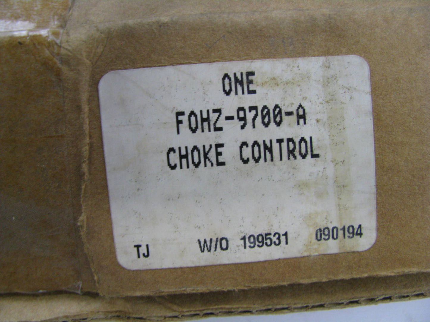 NEW - OEM Ford F0HZ-9700-A Choke Control Cable - 600/900 Trucks